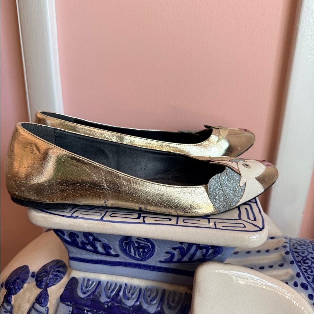 ASOS LULAMOON Pointed Unicorn Ballet Flats - Size 11 - Picture 5 of 8